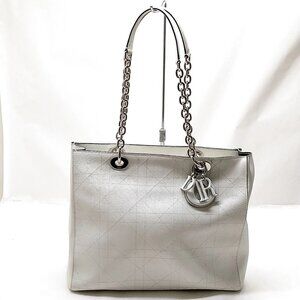 Authentic Christian Dior Cannage Chaintote Leather Shoulder Bag mn1230-012426